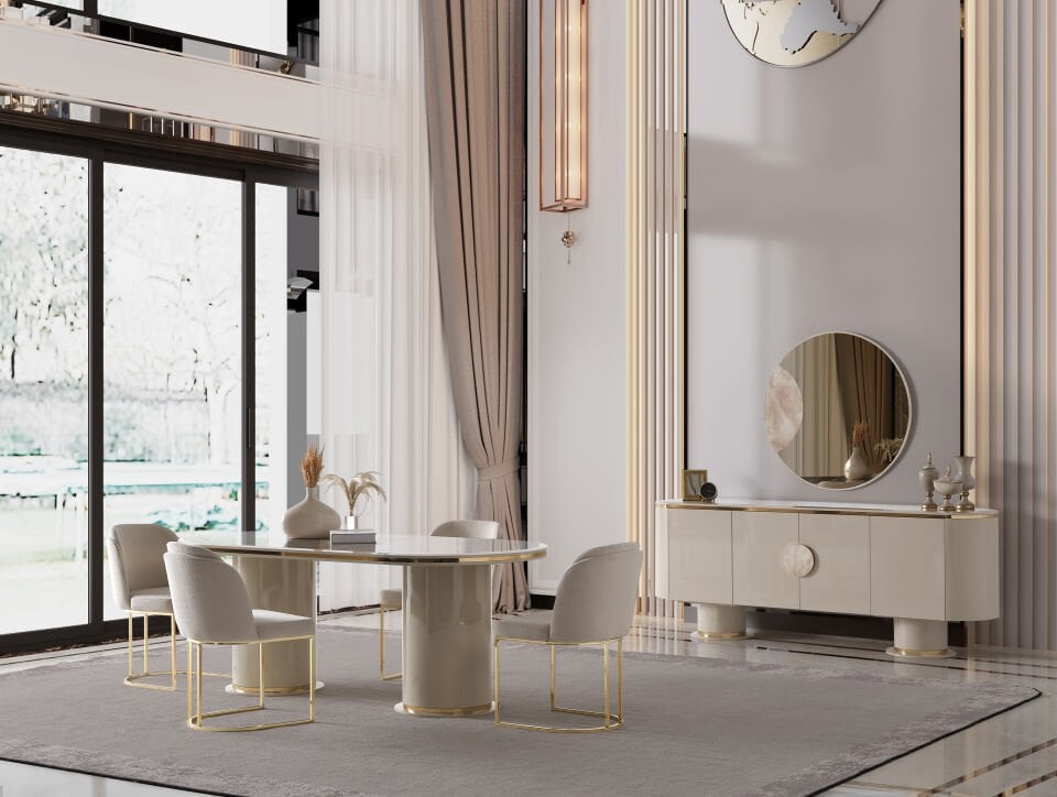 Cartier Premium  Yemek Odası - Vizon