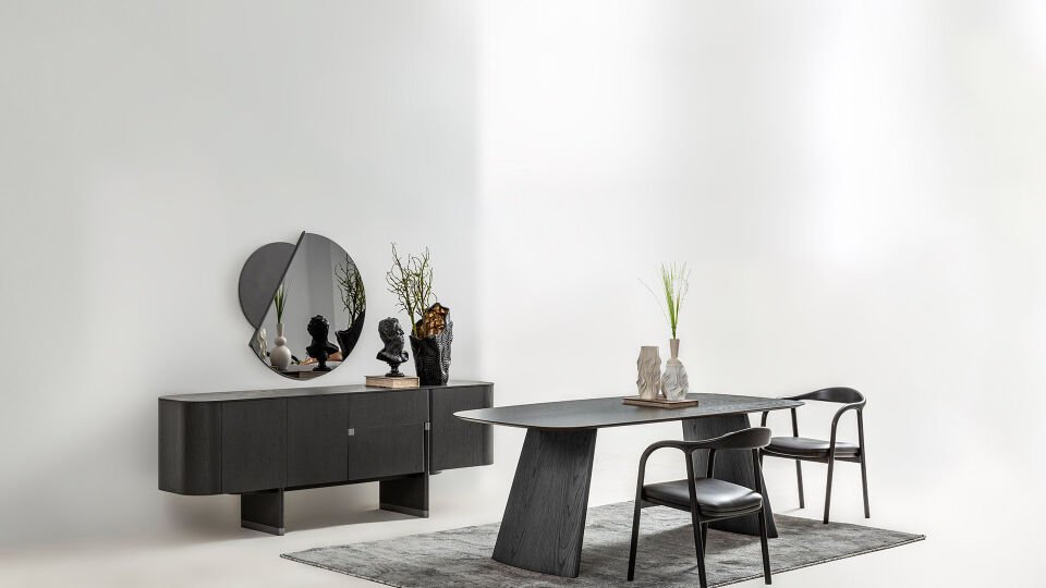 Delta Antrasit - Meşe Yemek Odası