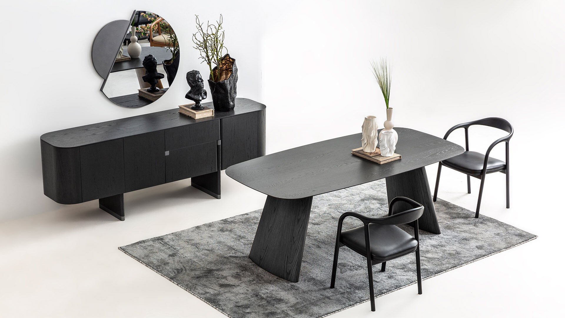 Delta Antrasit - Meşe Yemek Odası