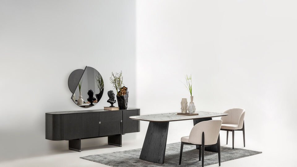 Delta Antrasit - Meşe Yemek Odası