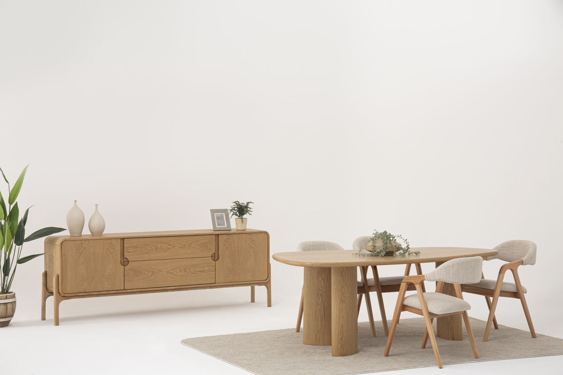 Oslo Meşe Yemek Odası