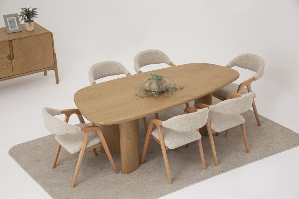 Oslo Meşe Yemek Odası