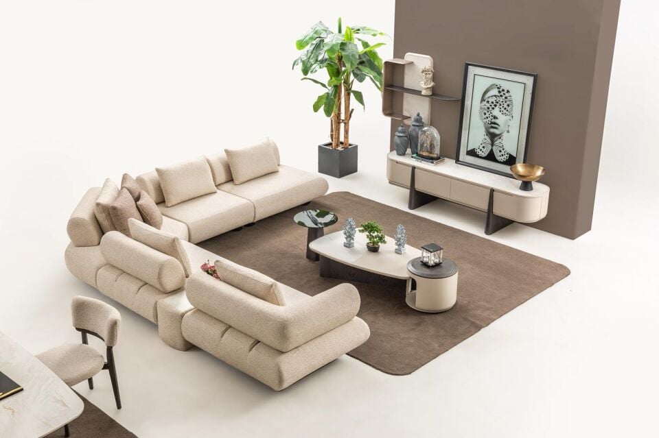 Kristal Köşe Koltuk